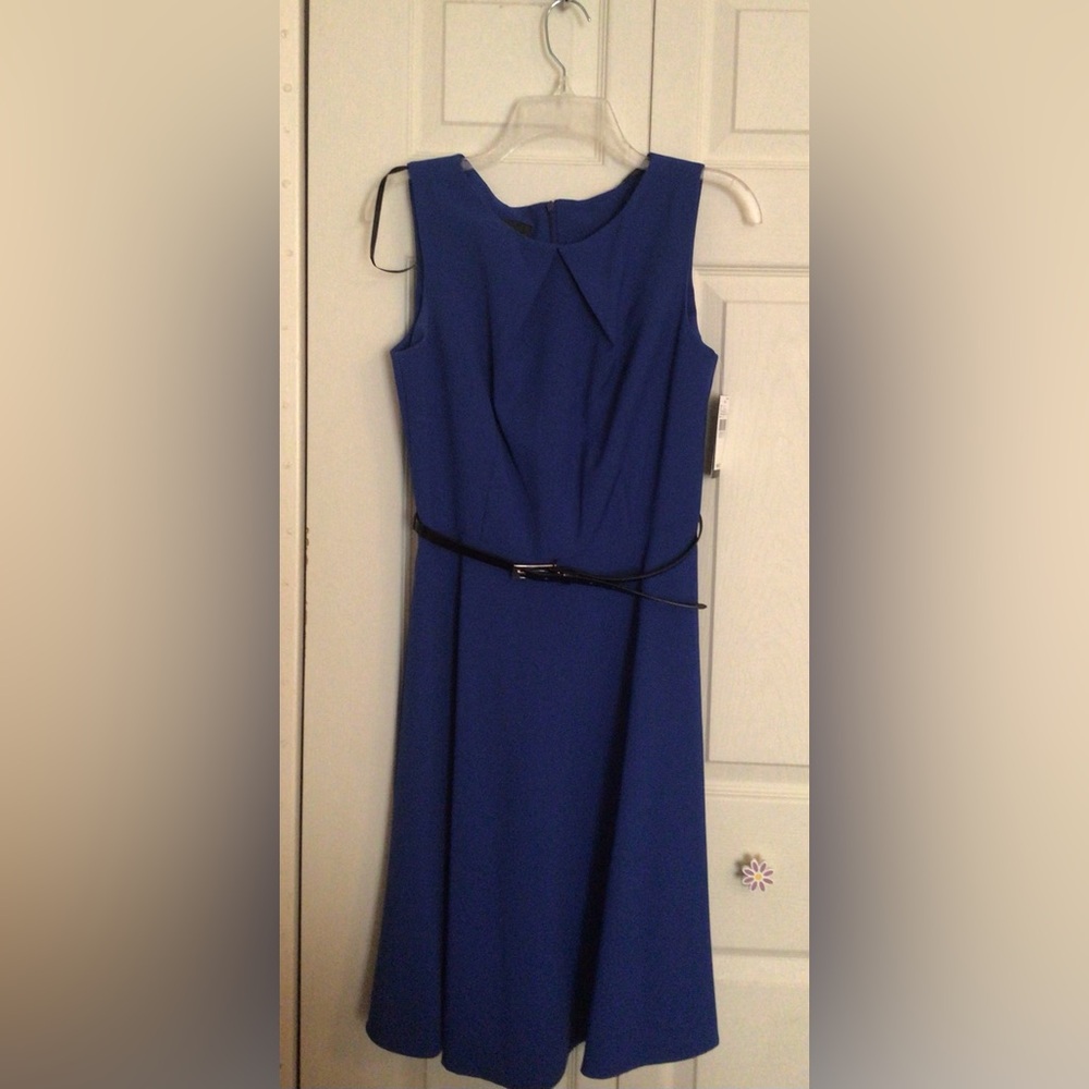 NWT AB Studio Sleeveless Cobalt Blue Dress